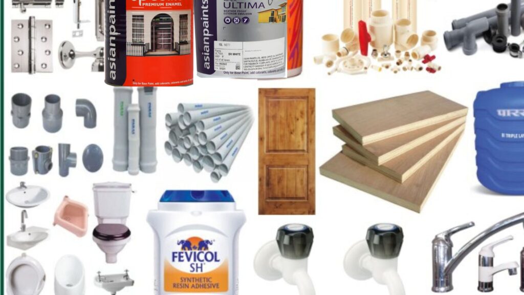 Hardware shop pipe tanki washwasine windows paints